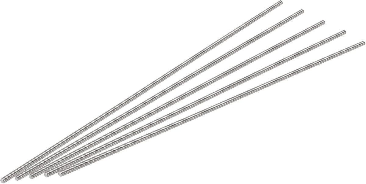 5Pcs M3 x 200mm Fully Threaded Rod 304 Stainless Steel Right Hand Threads,M3-0.5 Thread Pitch
