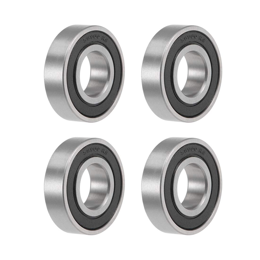 Deep Groove Ball Bearings 10mm x 22mm x 6mm Double Sealed Stainless Steel 4pcs