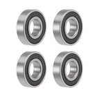 Deep Groove Ball Bearings 10mm x 22mm x 6mm Double Sealed Stainless Steel 4pcs