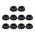 10pcs Black Silicone Round Hole Plugs, 7/8 Inch (23mm), Snap-in Locking, Waterproof & Dustproof