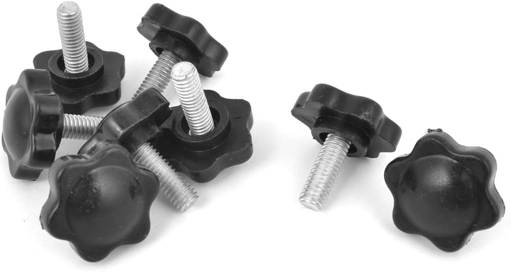 8X 25mm Star Head Dia Replacement 6mm x 15mm Clamping Screw Knob Grip
