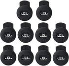LinkMejor Plastic Cord Locks Stopper End Spring Stop Single Hole Toggle Fastener Rope End for Drawstring, Bag