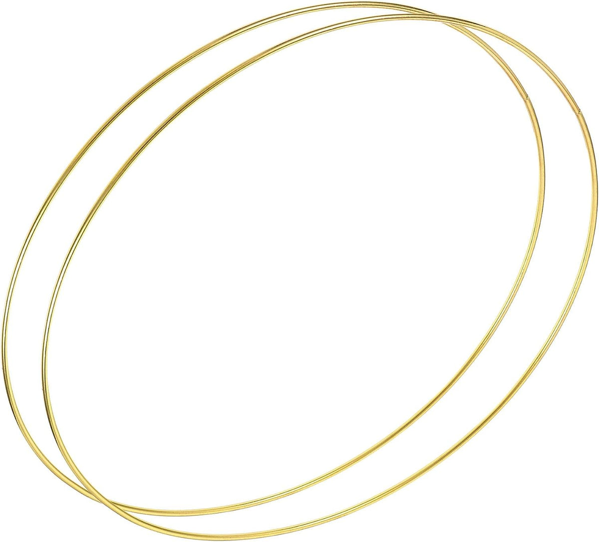 Metal Craft Hoops Rings 300mm(11.8") OD for DIY Wreaths, Macrame Projects 2pcs