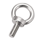 Lifting Eye Bolt M12 x 30mm Male Thread 304 Stainless Steel for Hanging, Pack of 2