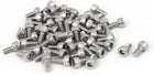 M3x6mm Thread 304 Stainless Steel Hex Socket Head Cap Screw Bolt DIN912 55pcs