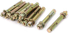 8mmx60mm Metal Hex Nut Sleeve Expansion Anchors Bolts Screws 10pcs