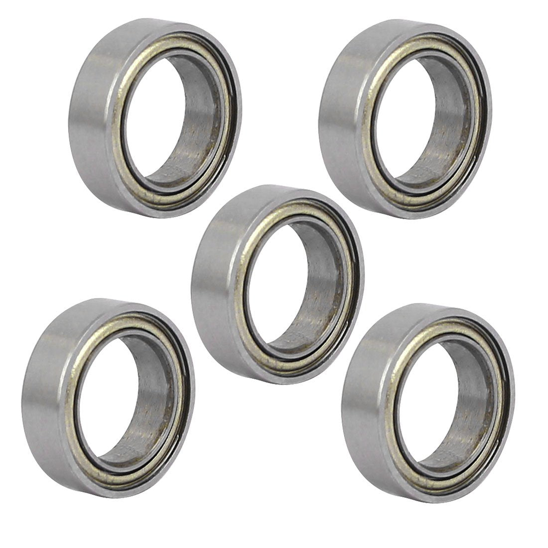 MR117ZZ 7mmx11mmx3mm Double Shielded Deep Groove Radial Ball Bearing 5pcs