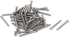 M2.5-0.45 x 25mm Coarse Thread Phillips Flat Countersunk Head Machine Screws Silver Tone 50pcs