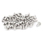 10mm Long #6-32 x 5/16 Inch Phillips Truss Head Machine Screws 50pcs