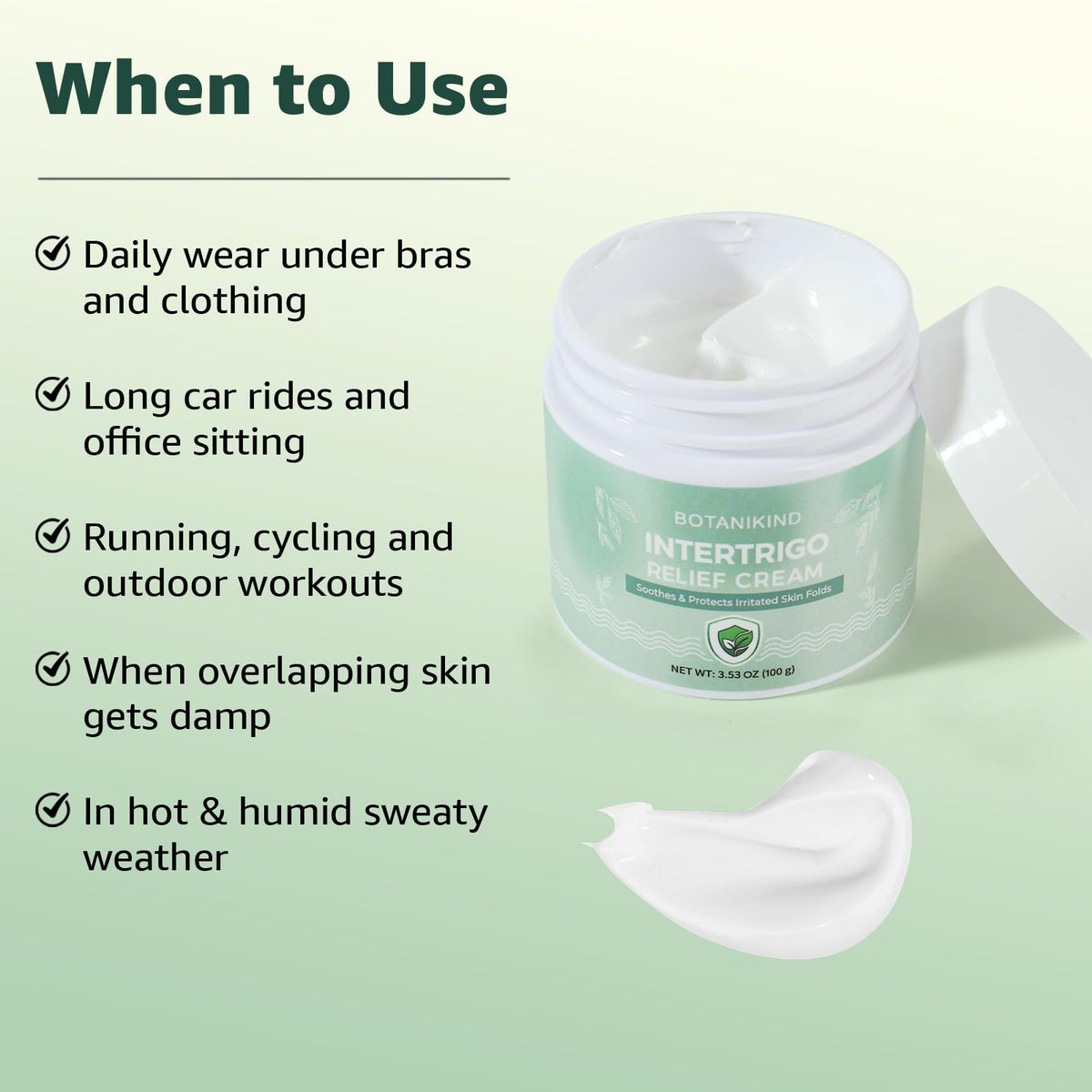 2PCS Intertrigo Creme - hudfoldpleje & slidestøttecreme