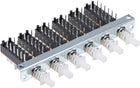 Interlock Push Button Switch Piano Type 4PDT 12 Pin 6 Row