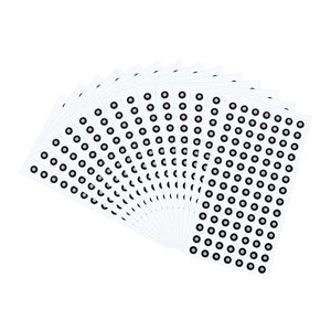 1500Pcs 3D Scanner Markers 3mm 3D Scanning Dots 3D Tracking Dots Reference Point 3D Target Diffuse Reflection Markers for 3D Scanners, Motion Capture Systems(3x6mm)