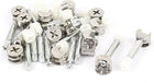 Furniture Cam Fitting Furniture Fixing Screw Cam Bolt Fitting Dowel Nut Connector 15 Sets