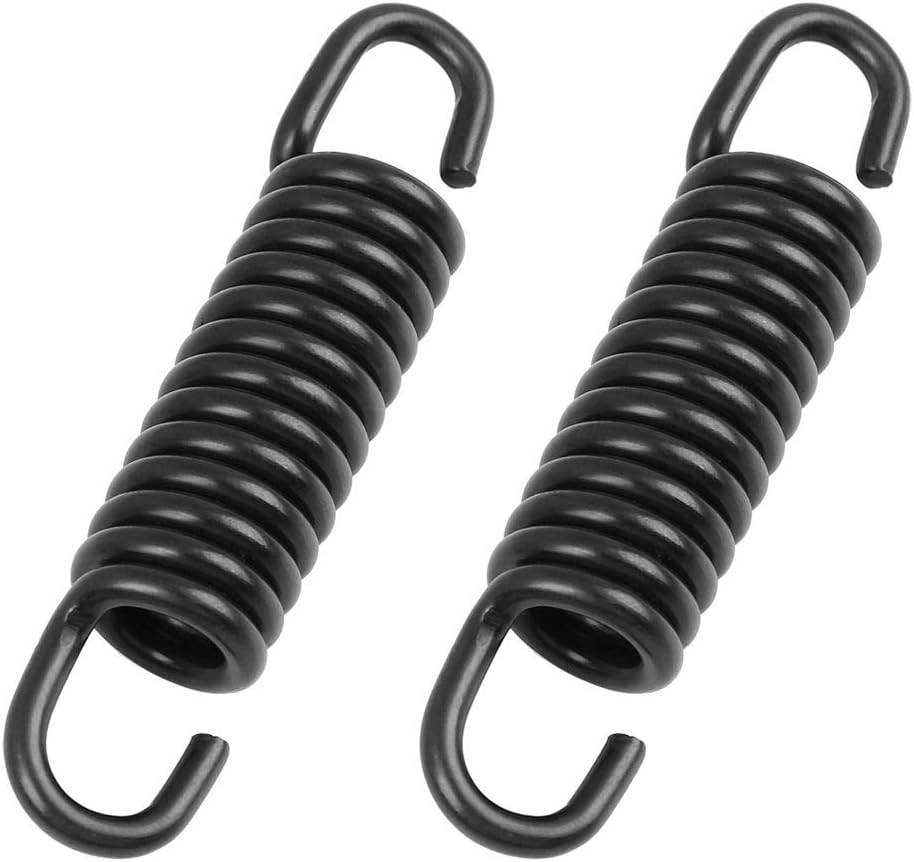 LinkMejor 8cm Length Motorcycle Black Main Bracket Kickstand Return Spring for Jog50 2pcs