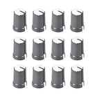 12Pcs Potentiometer Volume Control Knob Cap Plastic White 6mm Shaft Dia. Rotary Knob 12mm Dia. X 17mm Height