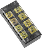 Dual Rows 4 Positions 600V 45A Wire Barrier Block Terminal Strip TB-4504L