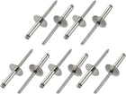 10pcs 20mmx5mmx16mm 304 Stainless Steel Open End Large Flange Blind Rivets