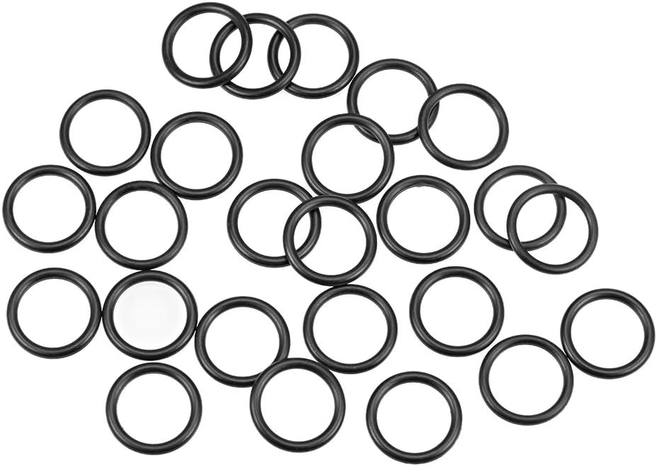 Nitrile Rubber O-Rings 21mm OD 16mm ID 2.5mm Width, Metric Nitrile Rubber Sealing Gasket for Automotive Machine Plumbing, Pack of 25