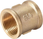 Brass Cast Pipe Fittings Coupling 3/4 X 3/4 G Female Thread Gold Tone