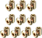 M6x10mm Furniture Bolt Nut Set Hex Socket Screw with Barrel Nuts for Beds Headboards Chairs 10 Sets