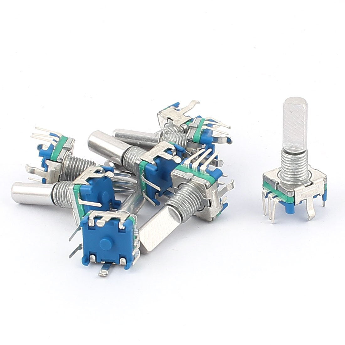 7 Pcs D Shaft 20 Points 360 Degree Rotary Encoder Switch, 6 mm