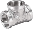 Stainless Steel 304 Cast Pipe Fitting G3/4 Female Thread Tee Shaped Connector Coupler