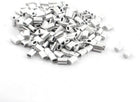 200PCS 1.2mm Steel Cables Aluminium Wire Rope Oval Ferrules 6mm x 2mm