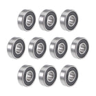 R4-2RS Deep Groove Ball Bearings 1/4" x 5/8" x 0.196" Double Sealed Chrome Steel P6(ABEC3) 10pcs
