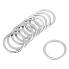 50pcs 9/16" x 3/4" x 1/32" 304 Stainless Steel Flat Washer for Screw Bolt