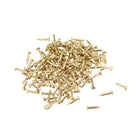 Small Tiny Nails 1X8mm(DXL) for Wooden DIY Decorative Pictures Boxes Household Accessories Brass Tone 300pcs