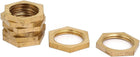 8 Pcs 3/8BSP Female Thread Brass Hex Nut Pipe Fitting Locknut
