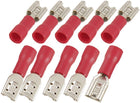 FDD 1-187 Pre Insulated 5mm Width Female Spade Crimp Connectors 10 Pcs