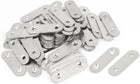 50mm x 15mm x 2mm Stainless Steel Straight Bracket Flat Repair Plate 60PCS