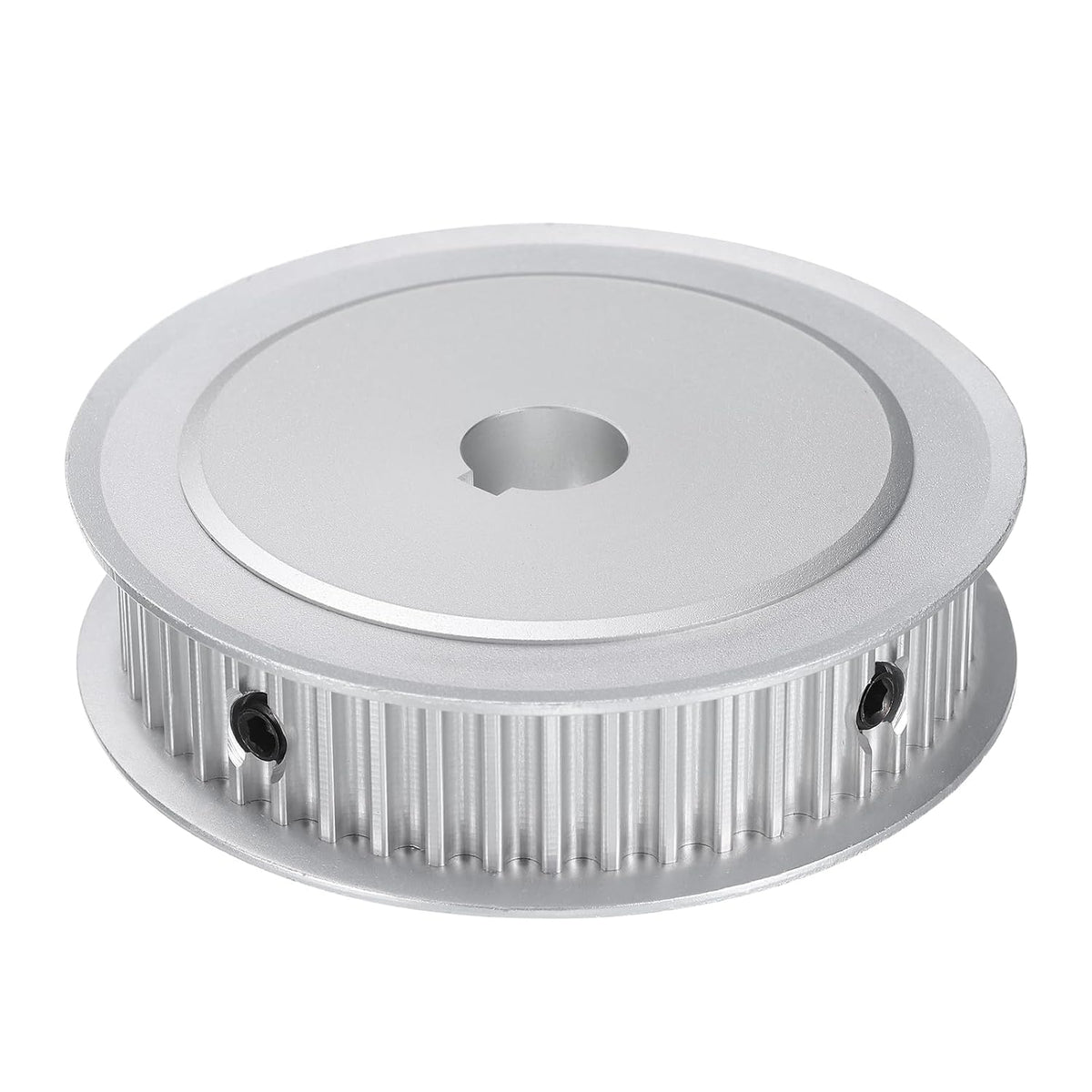 5M-48T-1/2B Timing Belt Pulley 1/2" Bore, 48 Teeth Aluminum Alloy Synchronous Wheel with Keyway, Pitch 5mm Tooth for 15mm Width Belt