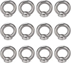 Lifting Eye Nut M5 Female Thread Metal Round Shape for Rope Fitting Pack of 12