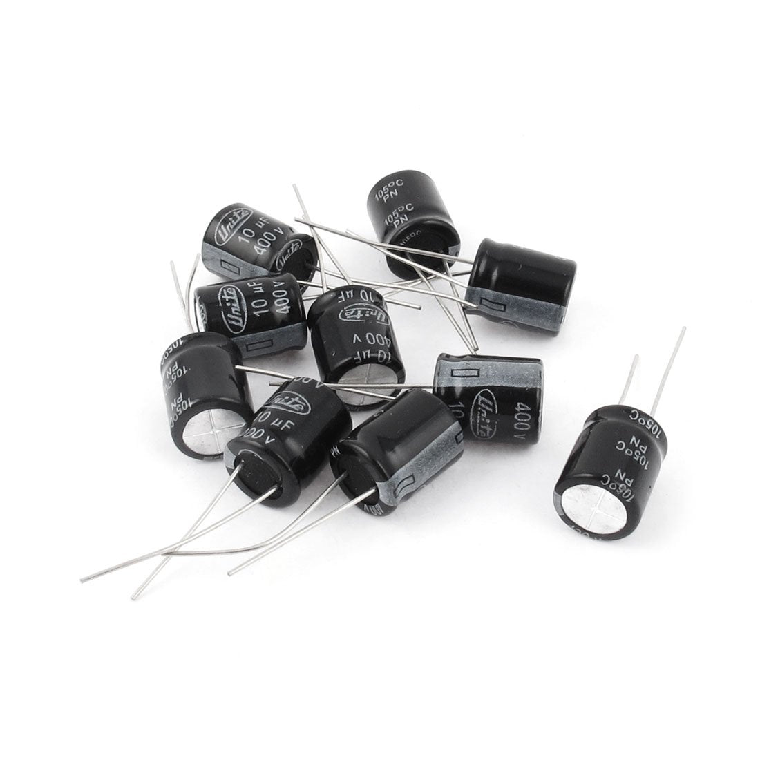 10 Pcs 400V 10uF 105C Radial Lead Electrolytic Capacitor 10mm x 13mm