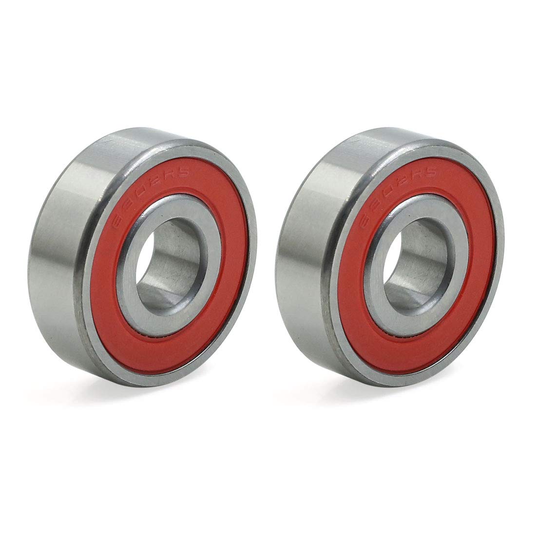 2pcs 6302RS 15x42x13mm Double Shielded Miniature Deep Groove Ball Bearings