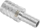 1" to 17/32" Hose Barb Reducer Pipe Fitting, 304 Stainless Steel Hose Pipe Fitting Sanitary Adapter for Vacuum Systems, Industrial Pipe Connections, Silver