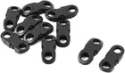LinkMejor Plastic Handbag Webbing Adjustive Quick Release Buckle Fastener 10 Pcs Black