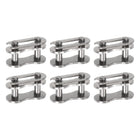 6Pcs Chain Master Connector Link Roller 8mm Pitch Stainless Steel Standard Connecting Split Links for 05B Chain