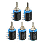 2.2K Ohm Adjustable Resistors Wire Wound Multi Turn Precision Potentiometer Pots 5pcs