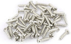50 Pcs M2 x 8mm Stainless Steel Phillips Round Head Self Tapping Screws Bolts