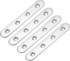 Repair Plate, 100mm x 17mm, Flat Fixing Mending Bracket Connector with Screws, 4 Pcs