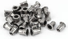 M6x15mm 304 Stainless Steel Half Hex Flat Head Rivet Nut Insert Nutsert 30pcs
