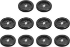 10Pcs Rubber Grommets 1-1/4"(32mm) ID 1-3/8"(35mm) Drill Hole Double Sided Firewall Hole Plugs Round Electrical Wiring Gasket, Black