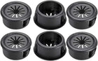 19mm Mounted Dia Cable Hose Snap Bushing Grommet Protector Black 6pcs