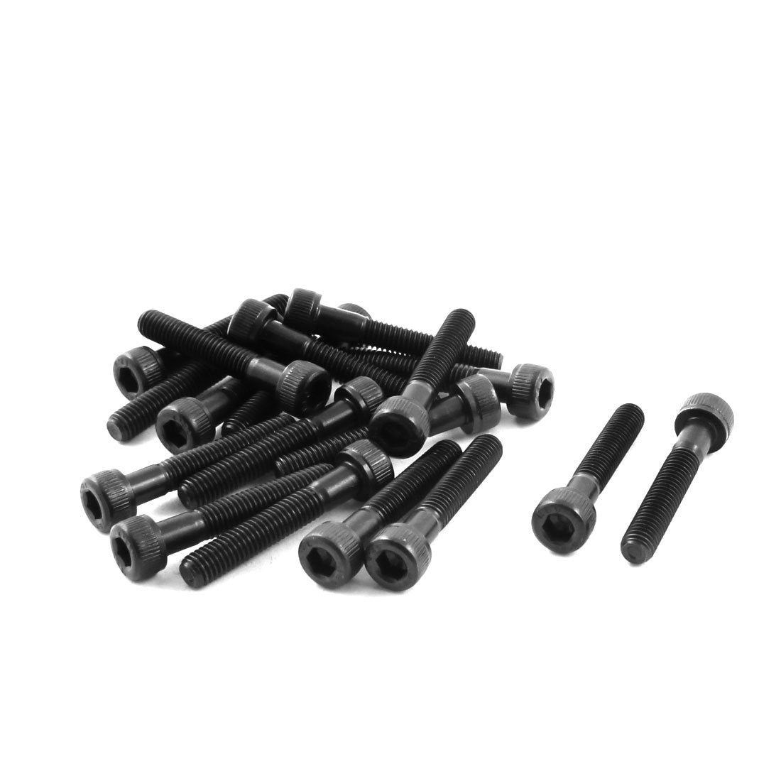 20pcs Stainless Steel Knurled Countersunk Hex Key Bolts Screws M5x30mm