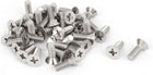 M4x12mm 316 Stainless Steel Countersunk Phillips Machine Screws Bolts 40 Pcs