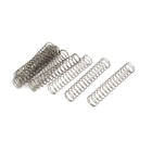 Compression Spring,304 Stainless Steel,10mm OD,0.6mm Wire Size,50mm Free Length,Silver Tone,10Pcs