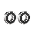 Deep Groove Ball Bearing 6304RS Single Sealed, 20 x 52 x 15mm Chrome Steel Bearings,2pcs